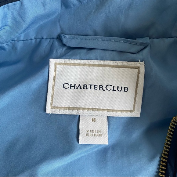 Quilted Vest Charter Club Blue on Blue NWT - Picture 10 of 14